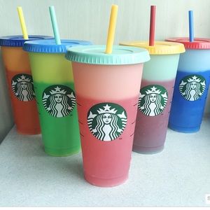 Set of 6 color changing cold cups. Opened but not used.